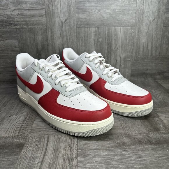 Nike Air Force 1 Low '07 Men's size 11.5 Gym Red Casual Shoes HJ9094-012 - Picture 2 of 8